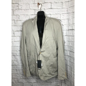 C-LAB NYC Men's Garment Dyed Stretch Cotton Blazer Jacket 48R Tan NWT